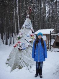 Girl and Teepee